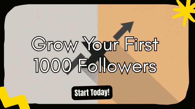 Growing your first 1000 followers on X, formerly Twitter